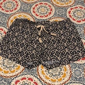 Ikat drawstring shorts